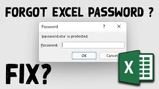 How to Remove Forgotten Password of Excel File | Unprotect Excel Sheet | 2021