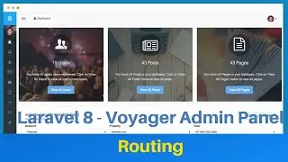 Laravel  Admin Panel #3 Routing | Voyager Admin Panel | Laravel Tutorial