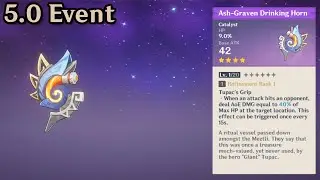 5.0 Event - Free Weapon - Ash-Graven Drinking Horn | Genshin Impact