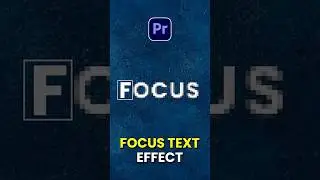 Focus effect premiere pro | 