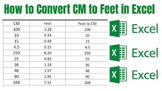 How to Convert CM to Feet in Excel (Formula)