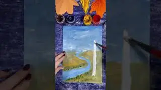 Как нарисовать осенний пейзаж