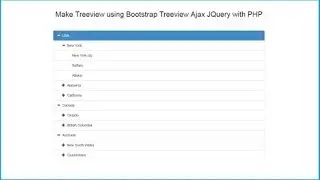 Create Treeview with Bootstrap Treeview Ajax JQuery in PHP