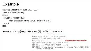 Oracle Database PLSQL - Trigger