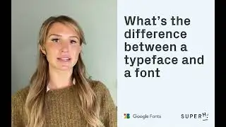 What's the difference between a typeface and a font