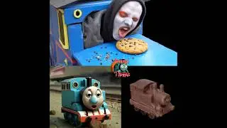 REAL CURSED THOMAS TRAIN COOKIE EATER VS CHOCOLATE TRAIN VS THOMAS TRAIN  