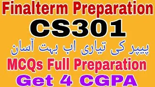 CS301 Finalterm Preparation_Cs301 Finalterm Finalterm Preparation 2024I| Cs301 Finalterm Preparation