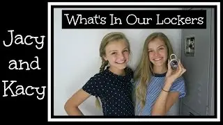 What's In Our Lockers ~ Back to School 2016 ~ Jacy and Kacy