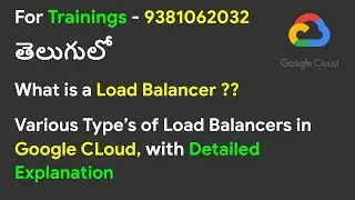 Google Cloud | What is a Load Balancer ?? Types of Load Balancers in Google Cloud | తెలుగులో