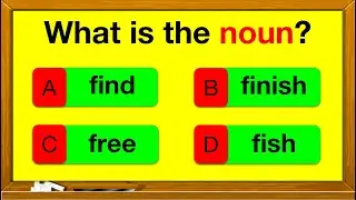 NOUNS QUIZ 🤔 📚 | Find the nouns in the sentence | English Grammar | Parts of speech