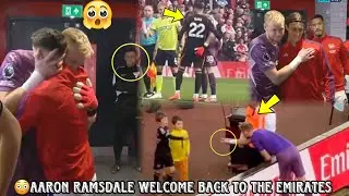 VIDEO:🥺See How Aaron Ramsdale Was Welcome Back To Emirates!Standing Ovation👏,Meets Raya & Teammates.