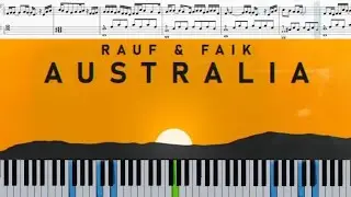 Rauf & Faik - Australia ноты на пианино | piano sheets #Australia #RaufFaik