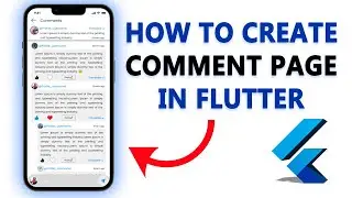 How To Create Comment Page In Flutter | Comment Screen UI in flutter | #flutter