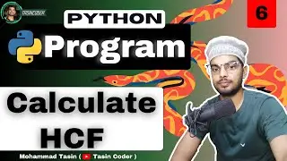 Calculate HCF in Python Simple Way ❤️ | Python Programs 🔥| Day 6