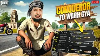 Playing With New P90 Upgraded Skin🔥😍 Aj Conqueror Done Ha - PUBG MOBILE LIVE