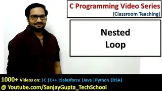 Nested loop in C programming | C programming video tutorials series