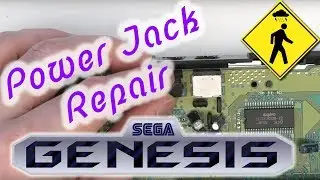 Sega Genesis Power Jack Repair (to Fix Audio Problem)