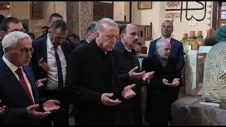 President Erdogan visits Mevlana Tomb in Konya