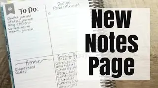 Plan With Me | Monthly Layout & Notes Page | July 2018