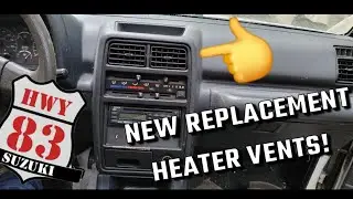 NEW Heater Vents! 1992-95 Geo Tracker Suzuki Sidekick - AC AIR Vent Radio Bezel