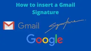 How to Insert Your signature in Gmail. How to create a Gmail Signature