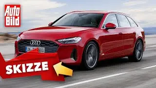 Audi A4 Avant B10 (2022) | Kommt so der neue Audi A4 Kombi? | Skizze