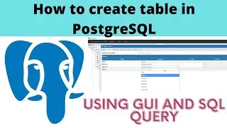 03 How to create table in PostgreSQL