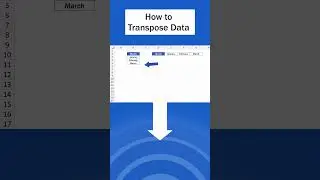 How to Transpose Data in Excel