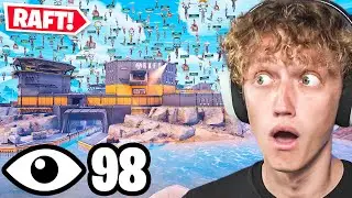 I Got 100 Players To Land At THE RAFT In Season 4 Fortnite (Stacked)