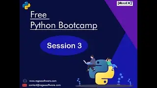 PYTHON TUTORIAL - SESSION 3: Live Training on Python | From Basics to Advance | BootCamp