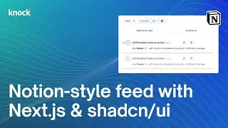 Building a Notion-style activity feed with Next.js and shadcn/ui
