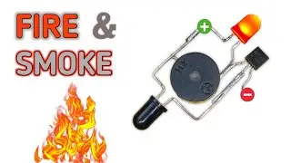 How to Make Fire🔥Detector alarm | Fire & Smoke Detector Sensor | Smoke Detector Sensor  using bc547