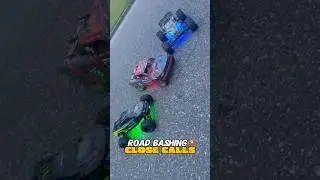 Road bashing RC Trucks can get SKETCHY 😂