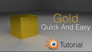 [2.79] Gold Material And Lighting Blender Beginner Tutorial (Cycles)