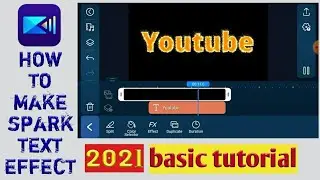 How to make spark text intro effect - power director text editing