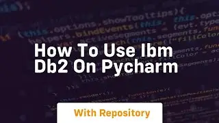 How to use ibm db2 on pycharm