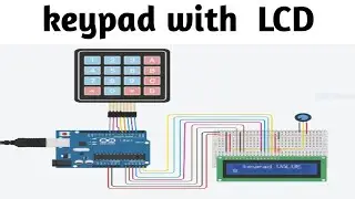 #34 Keypad with LCD at Tinkercad in English | Block Code | simulator | tinkercad circuit | beginners