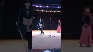 Кот Базилио и Лиса Алиса. Репетиция  спектакля Буратино.