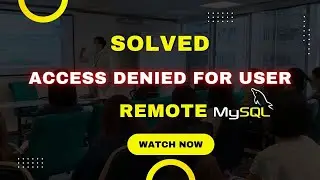 Access denied for user | Error Solved Remote MySQL