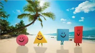 The Shapes Visit the Beach! 🏖 | Mister Maker