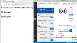 PHP and MySQL 5: Live Server extension in VS Code and Mozilla Firefox (or any browser)