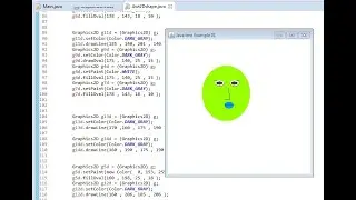 Java Creating Basic Shapes 2D Graphics GUIShape