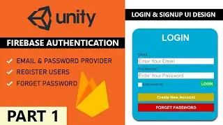 Unity Login System with Firebase Authentication | Simple Login & Signup Interface | Part 1/4