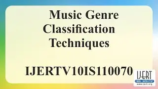 Music Genre Classification Techniques