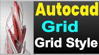 Autocad grid display - how to turn on & turn off grid display in autocad | Grid | GridStyle |