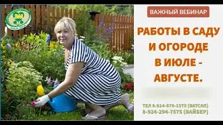 Фрагмент вебинара Календарные работы в саду и огороде в июле и августе.  Ефимов Игорь