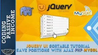 jQuery UI Sortable Tutorial - Save Positions With Ajax & PHP & MySQL