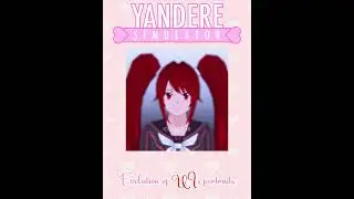 The evolution portrait of Ui Tunesu | Yandere Simulator 