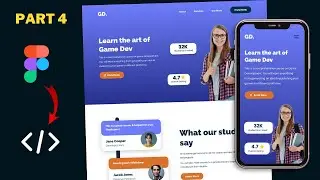 Figma To Real Website | Responsive Homepage | HTML, CSS & JavaScript | Part 4