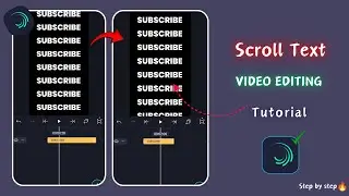 How to Create Scroll Text Animation in Alight Motion | Easy Video Editing Tutorial